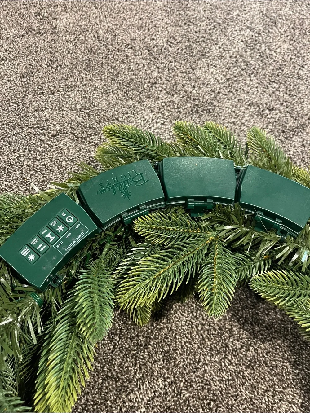 Bethlehem lights wreath.